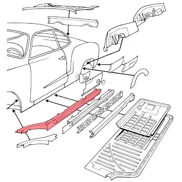 PLÅT KG VÄRMEKANAL KOMPLETT VÄNSTER