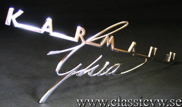 EMBLEM KARMANN GHIA MOTORLUCKA 62->