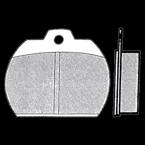 BROMSBELÄGG T1 1303 73- (OVALA)