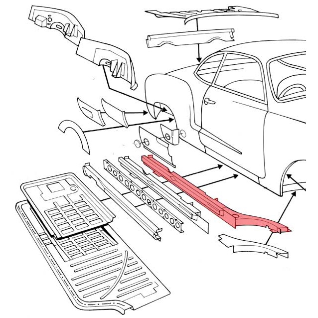 PLÅT KG VÄRMEKANAL KOMPLETT HÖGER
