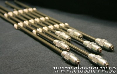 BROMSRÖRSATS T1 1302-03 -74 MED TRUMMOR FRAM & BAK