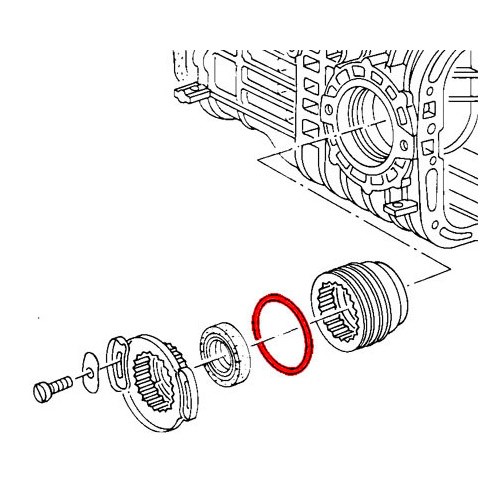 O-RING VÄXELLÅDA T2 68-79, T25 -80-92 (1)