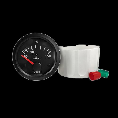 VDO OLJETEMPMÄTARE 150 C SVART TAVLA OCH SVART RING 52 MM VDO OLJETEMPMÄTARE 150 C SVART TAVLA OCH SVART RING 52 MM