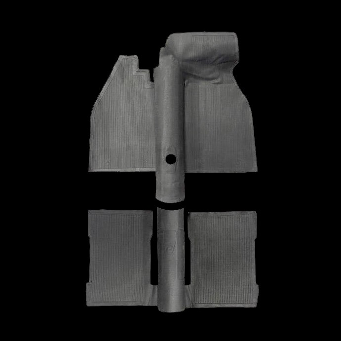 MATTSATS T1 73- 1303 2-DELAD SVART GUMMI ORIG.
