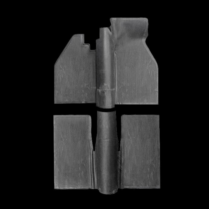 MATTSATS T1 68-72 2-DELAD SVART GUMMI ORIGINAL