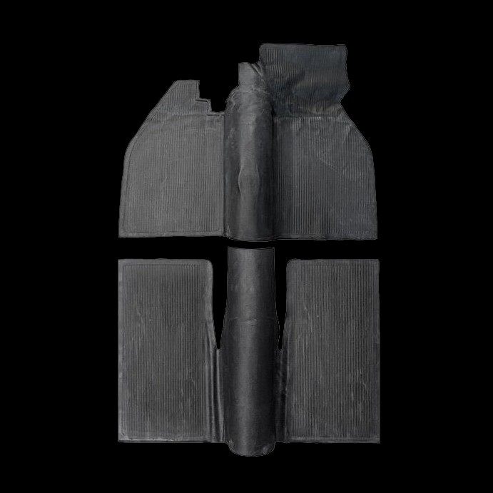 MATTSATS T1 58-67 2-DELAD SVART GUMMI ORIGINAL