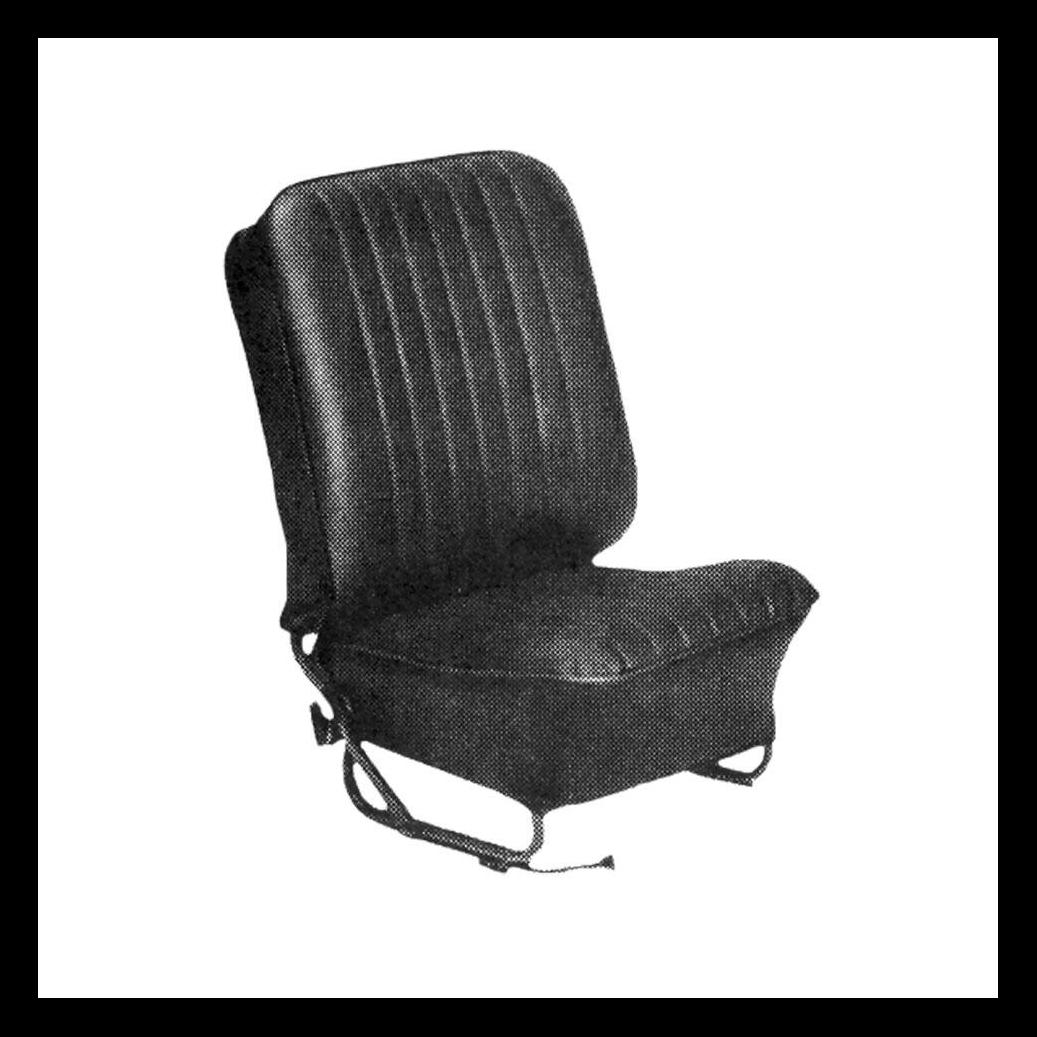 SÄTESKLÄDSEL T1 58-64 SVART SLÄT/RIBBAD VINYL