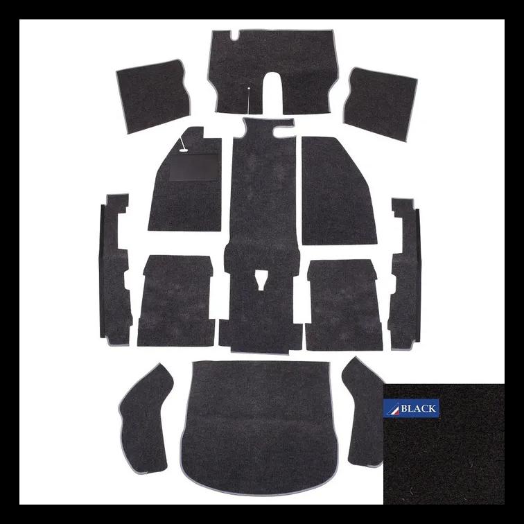 MATTSATS T1 73- 1303 SVART, MED KANTBAND, 13 DELAR