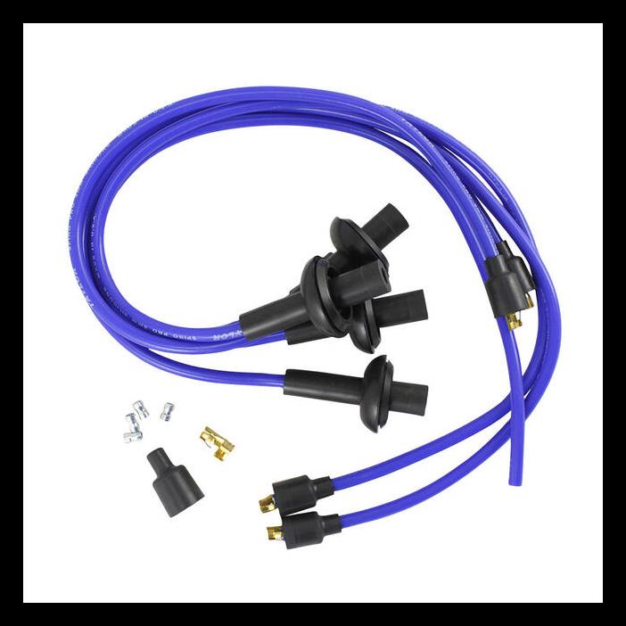 TÄNDKABELSATS T1 SILIKON BLÅ 8 MM, CARBON CB PERFORMANCE