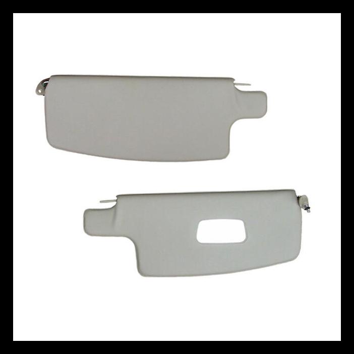 SOLSKYDD T1 68-79 VIT VINYL HÖGER+VÄNSTER MED SMINKSPEGEL