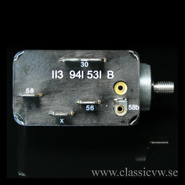 STRÖMBRYTARE LJUS T1/2/3/KG 71-> (6 STIFT) EJ 1303