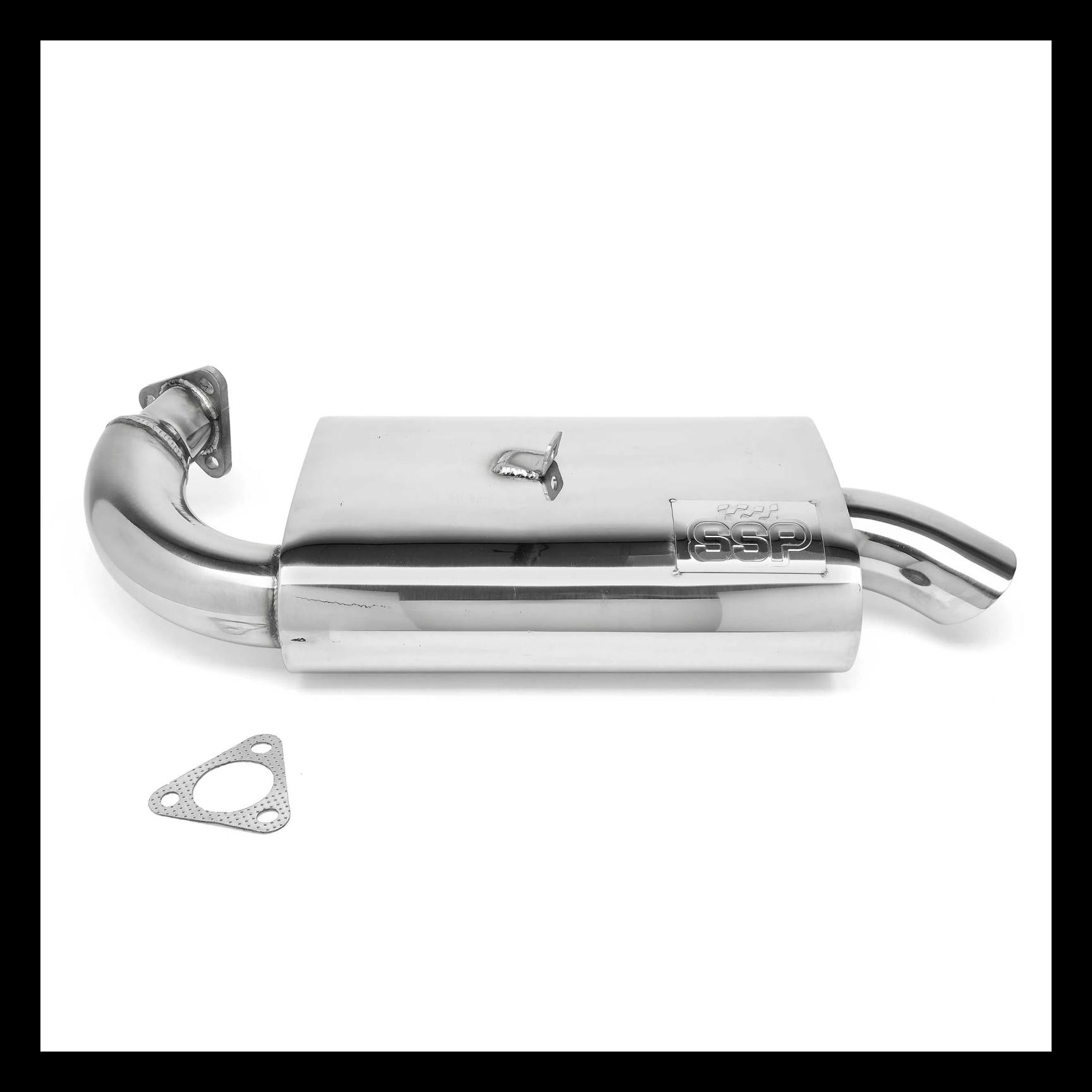 LJUDDÄMPARE FATBOY 13-1600 CC POLERAD I ROSTFRITT SSP