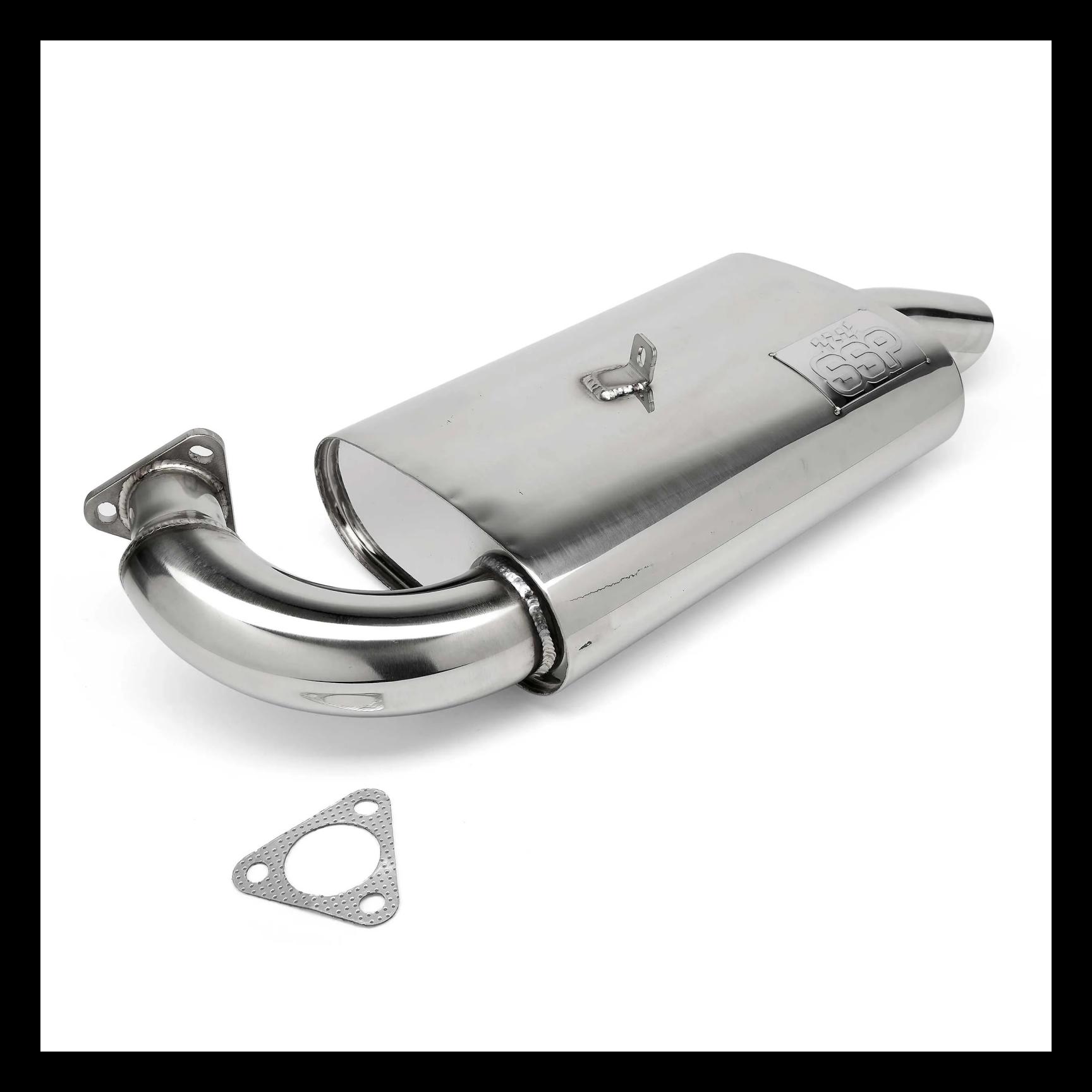 LJUDDÄMPARE FATBOY 13-1600 CC POLERAD I ROSTFRITT SSP