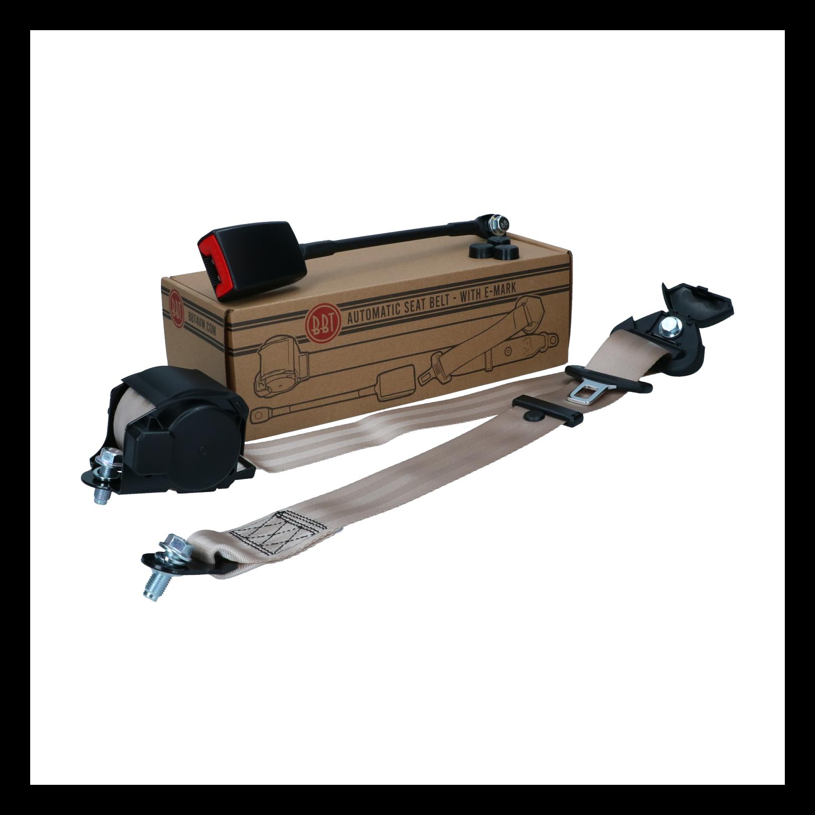 SÄKERHETSBÄLTE 3-PUNKT BEIGE RULLBÄLTE BBT (1)