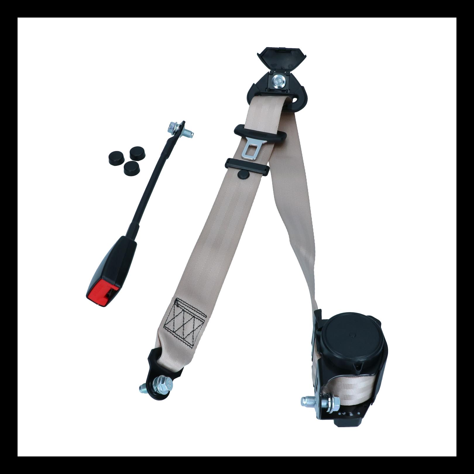 SÄKERHETSBÄLTE 3-PUNKT BEIGE RULLBÄLTE BBT (1)