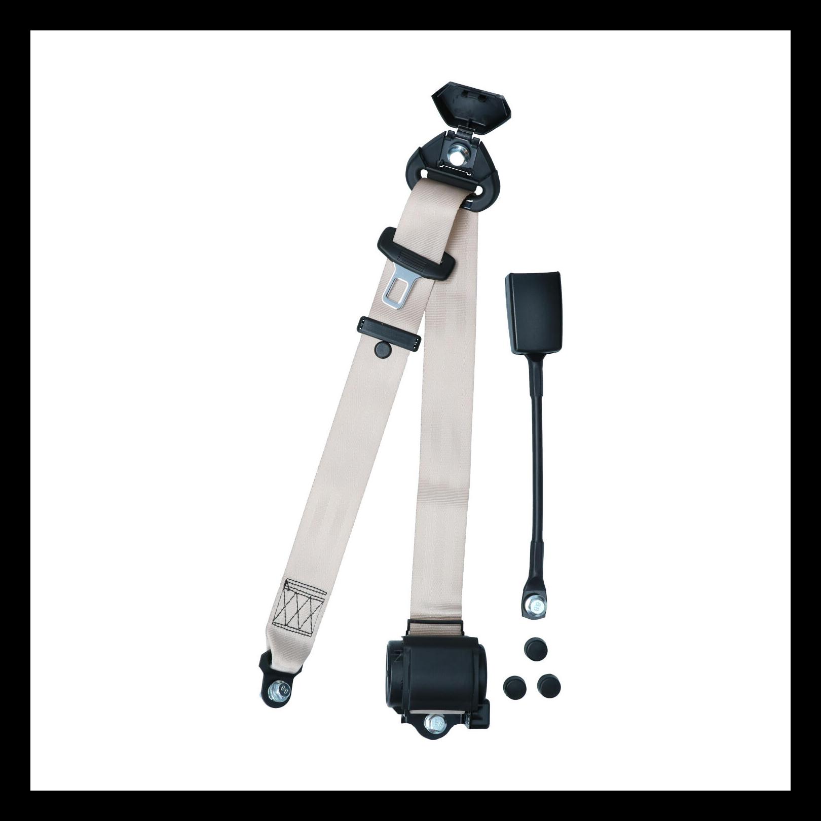 SÄKERHETSBÄLTE 3-PUNKT BEIGE RULLBÄLTE BBT (1)