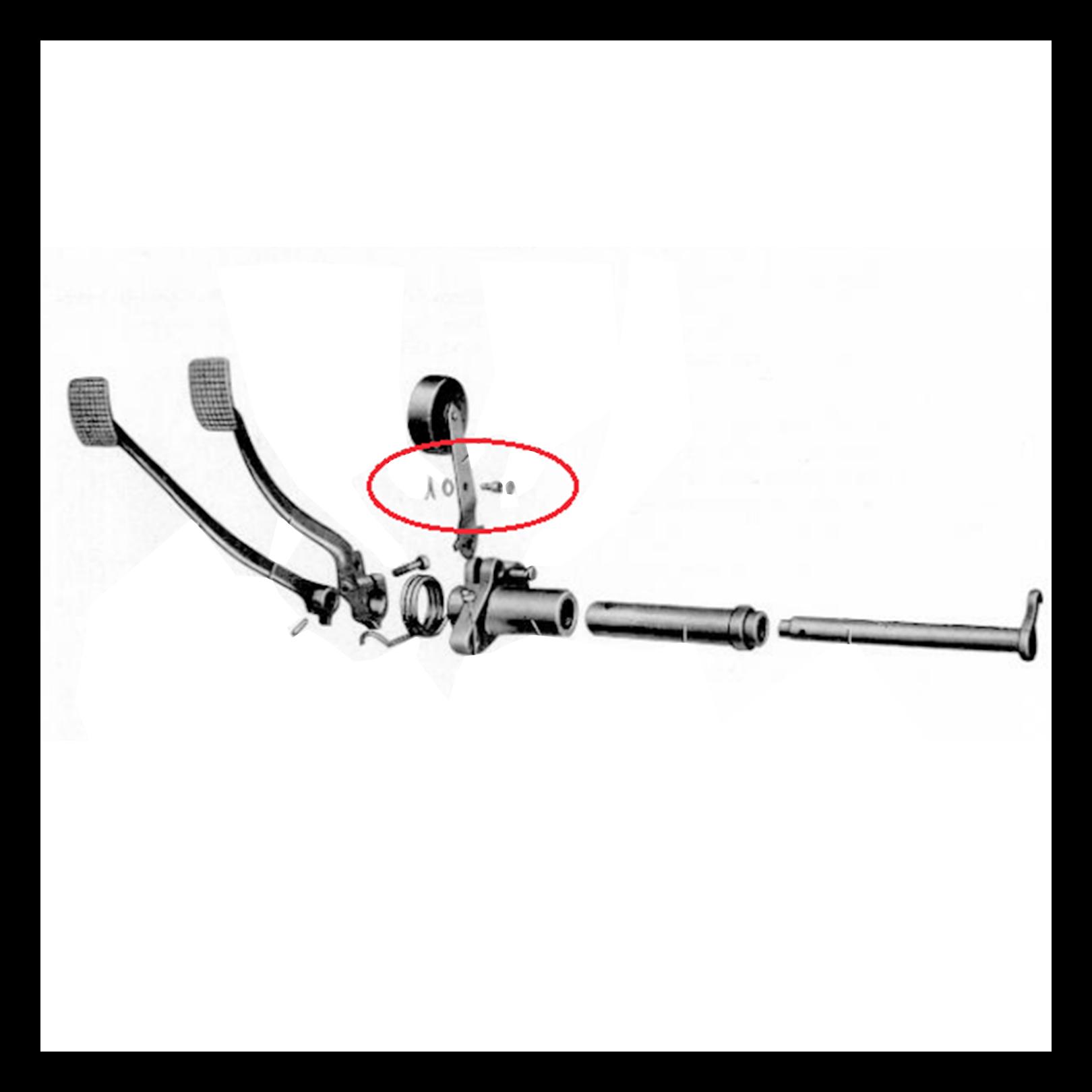 MONTERINGSSATS HASTIGHETSMÄTARVAJER TILL PEDAL T1/KG -07/57