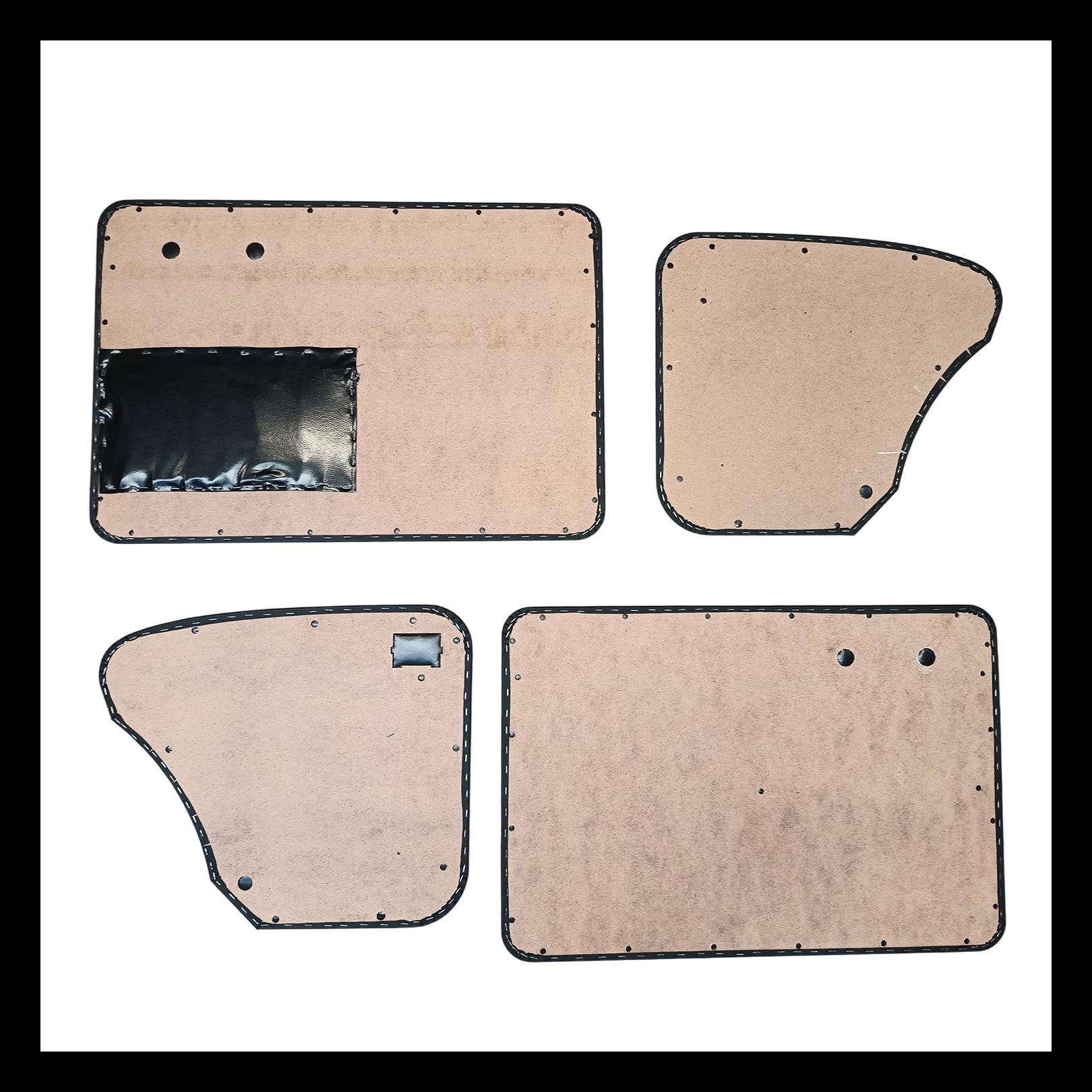 DÖRRPANEL T1 56-64 VINYL SVART MED FICKA PÅ VÄNSTER SIDA (SATS)