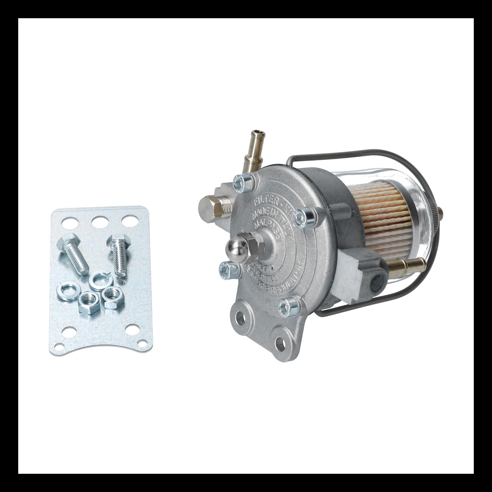 BENSINTRYCKSREGULATOR MED FILTER 6/8 MM (SATS)