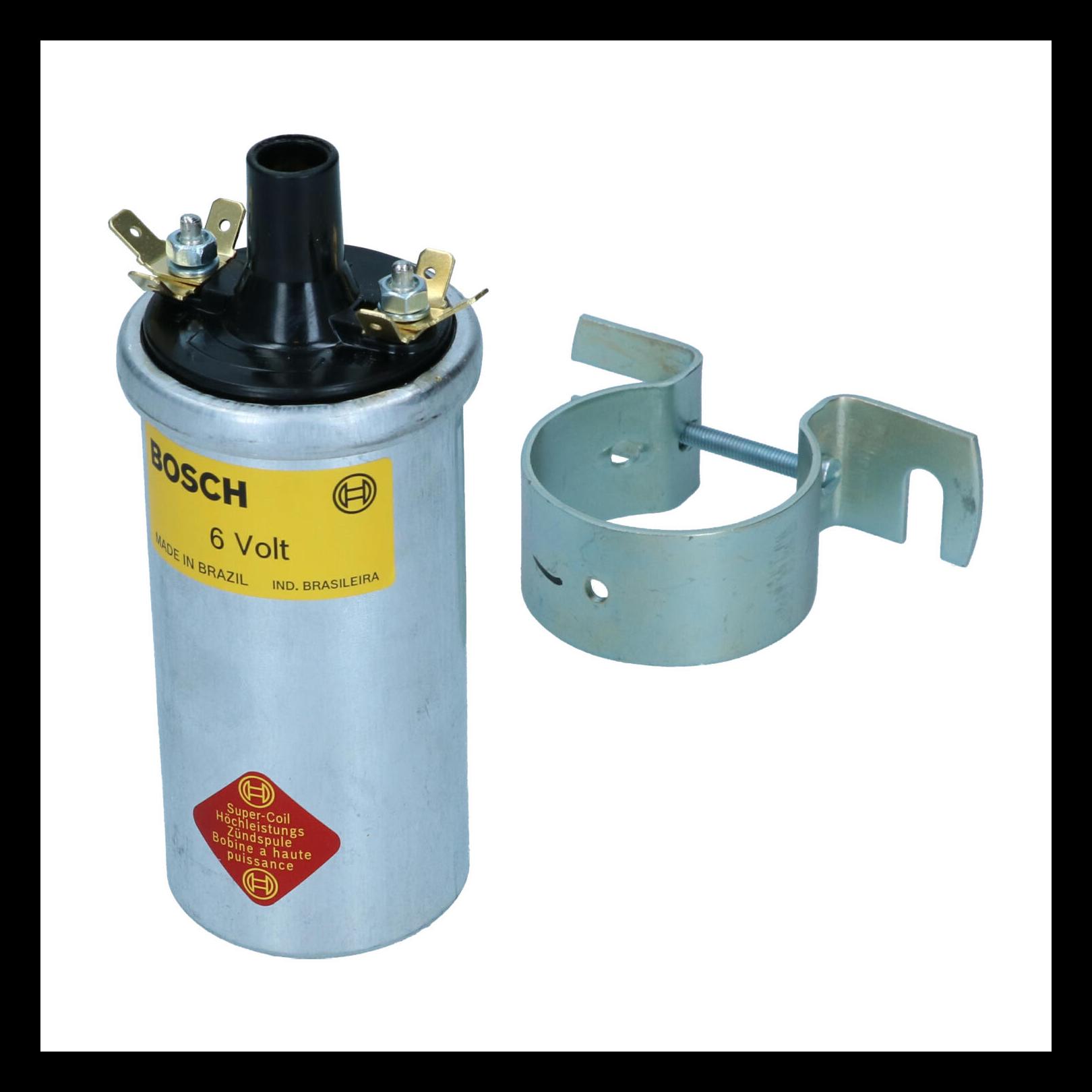 TÄNDSPOLE 6 VOLT BOSCH, MED KLÄMMA