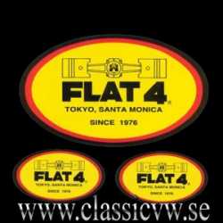 DEKAL FLAT FOUR SATS MED 3 DEKALER DEKAL FLAT FOUR SATS MED 3 DEKALER