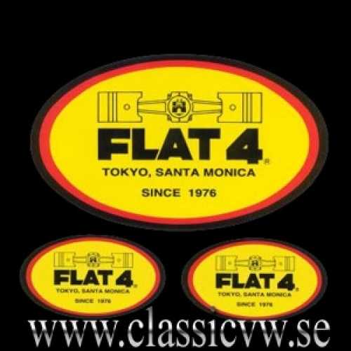 DEKAL FLAT FOUR SATS MED 3 DEKALER DEKAL FLAT FOUR SATS MED 3 DEKALER