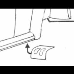 PLÅT T1 INNERSKÄRM BAK NEDRE / FRÄMRE DEL VÄNSTER PLÅT T1 INNERSKÄRM BAK NEDRE / FRÄMRE DEL VÄNSTER