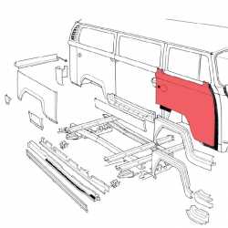 PLÅT T2 68-79 DÖRRPANEL KOMPLETT HÖGER PLÅT T2 68-79 DÖRRPANEL KOMPLETT HÖGER