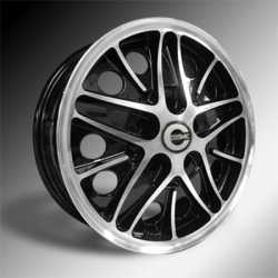 COSMIC 5,5x15 SVART/POLERAD 130/5 ET25 (1) COSMIC 5,5x15 SVART/POLERAD 130/5 ET25 (1)