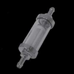 BENSINFILTER KROM 1/4" 6 MM. BENSINFILTER KROM 1/4" 6 MM.
