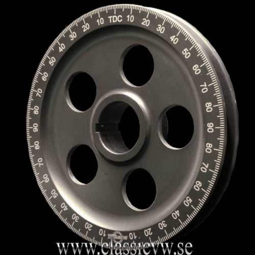 REMSKIVA 170 MM SVART MED VIT GRADERING  ALU. REMSKIVA 170 MM SVART MED VIT GRADERING  ALU.
