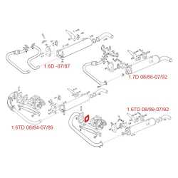PACKNING TURBO/AVGASRÖR T25 1,6L TD (JX) PACKNING TURBO/AVGASRÖR T25 1,6L TD (JX)