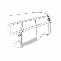 PLÅT T2 68-79 YTTERTRÖSKEL VÄNSTER 30 CM. PLÅT T2 68-79 YTTERTRÖSKEL VÄNSTER 30 CM.