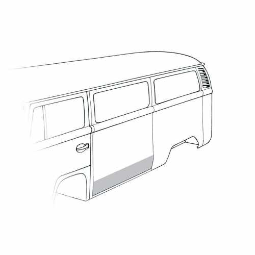 PLÅT T2 68-79 YTTERTRÖSKEL VÄNSTER 30 CM. PLÅT T2 68-79 YTTERTRÖSKEL VÄNSTER 30 CM.