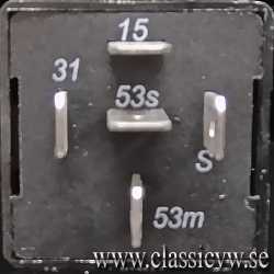 INTERVALLRELÄ TORKARMOTOR 12 VOLT T1 72-, T25 80-92 INTERVALLRELÄ TORKARMOTOR 12 VOLT T1 72-, T25 80-92