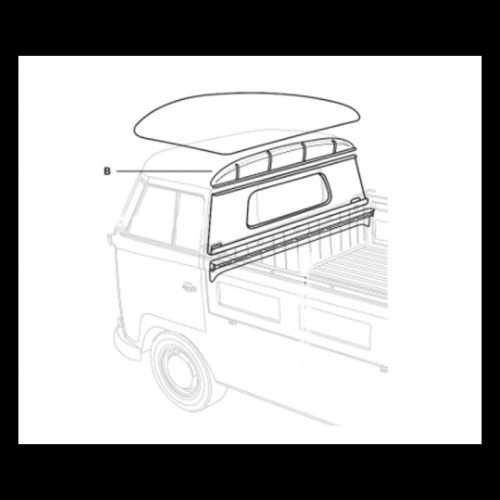 PLÅT T2 PANEL OVANFÖR BAKRUTAN PICKUP 08/52-07/67 PLÅT T2 PANEL OVANFÖR BAKRUTAN PICKUP 08/52-07/67