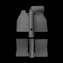MATTSATS T1 73- 1303 2-DELAD SVART GUMMI ORIG. MATTSATS T1 73- 1303 2-DELAD SVART GUMMI ORIG.